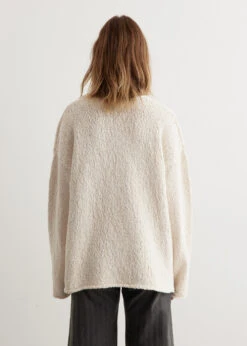 Boucle Knitted V-Neck Sweater -Style Haven Shop womens incu 282 587a3158 af1d 4edb baeb a514603c4478