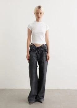 Deconstructed Rib T-Shirt -Style Haven Shop womens incu 285 024582ad 13cb 4384 a4b2 8029c10853c2