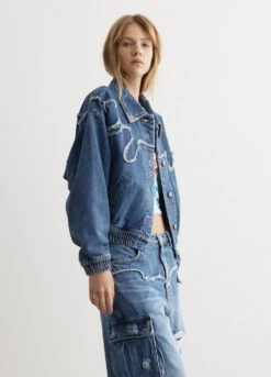 Miako Wave Denim Jacket -Style Haven Shop womens incu 286 21352a19 e960 4feb 8a5e 726103c62bc9