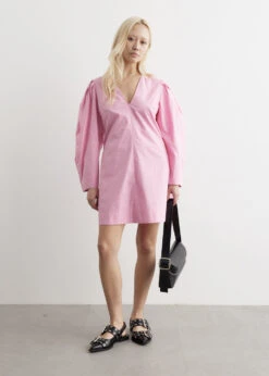 Ganni V-Neck Mini Dress