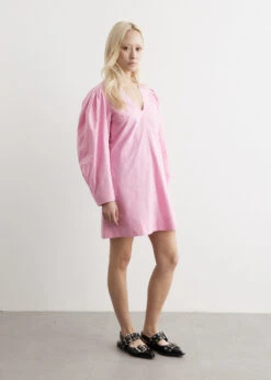 Ganni V-Neck Mini Dress -Style Haven Shop womens incu 294 a53ea699 a97a 4aa7 9500 c6c2143c4174