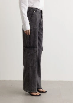 Ganni Snow Washed Denim Angi Jeans -Style Haven Shop womens incu 309 85a7f946 7f4a 4226 b287 155d1a3ebfb1