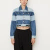Mahina Blocking Denim Jacket