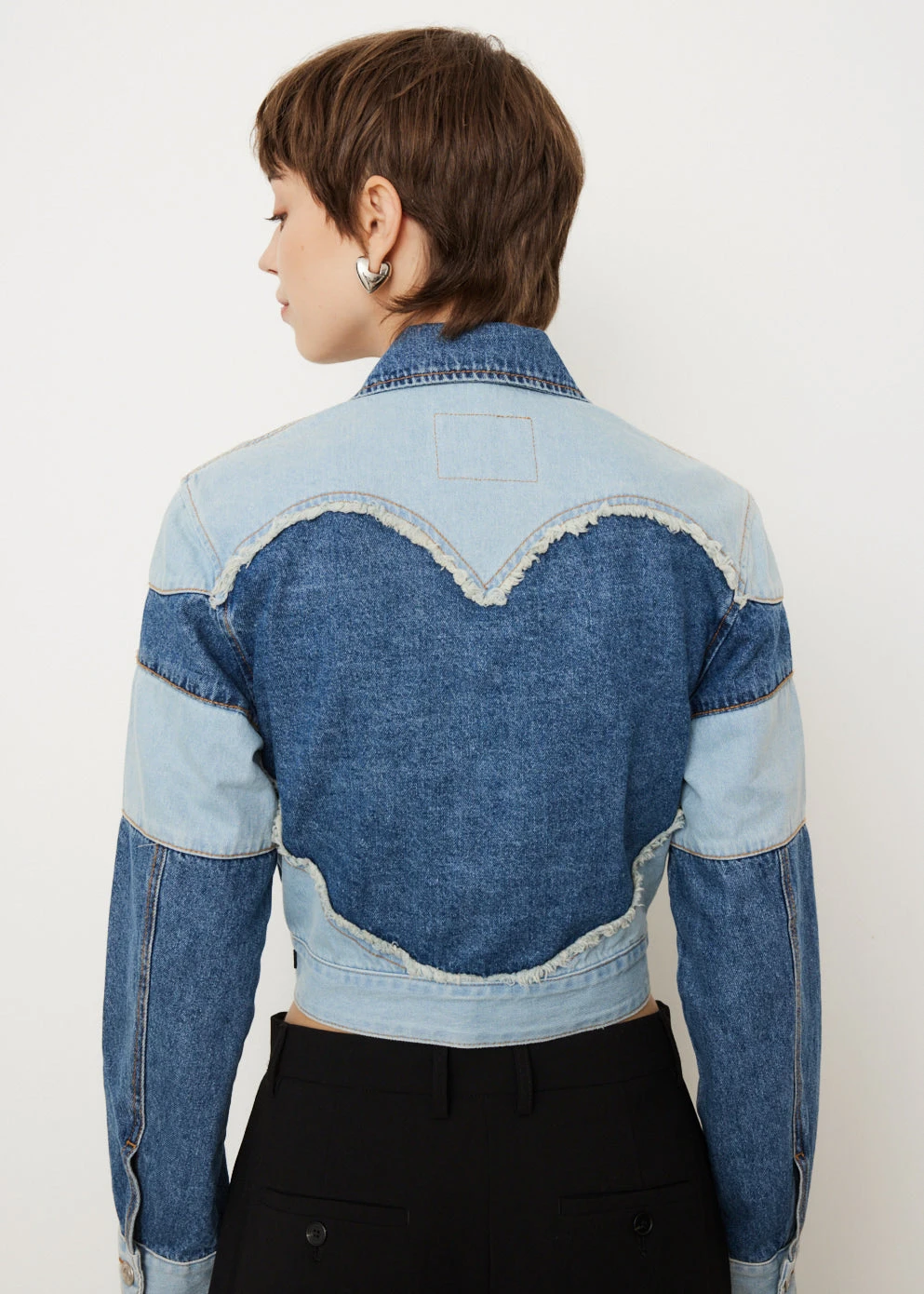 Mahina Blocking Denim Jacket 2 Mahina Blocking Denim Jacket - Image 2