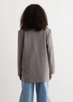 Ganni Herringbone Suiting Boxy Blazer -Style Haven Shop womens incu 332 88b3137d a1ad 43a0 a01b 932d7410afb4