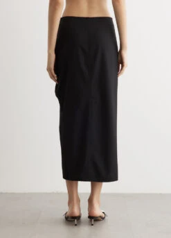 Ganni Drapey Melange Midi Skirt -Style Haven Shop womens incu 336 c26805c7 c663 4760 9329 2904df12ebcb