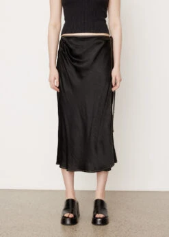 Acne Studios Lala Text Wrap Midi Skirt