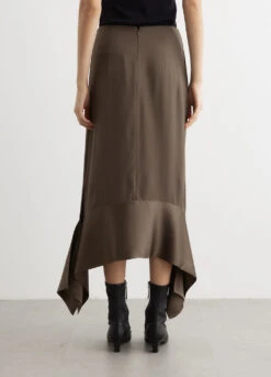 Toteme Satin-Sash Crepe Skirt -Style Haven Shop womens incu 350 e23e5d6a 1dd2 4ca4 b66f f9f85f25c270