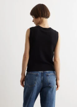 Ganni Graphic O-Neck Vest -Style Haven Shop womens incu 354 e5a30714 33db 47ce 9b14 d7933218a564