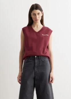 Classic Logo Embroidered V-Neck Vest -Style Haven Shop womens incu 360 9f3ff4fe 0f2c 4d16 9d2a d5c1f846bf85