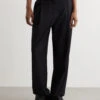 Satin Waist Pegged Trousers