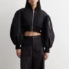 Simone Rocha Cropped Bomber Zip-Up Jacket
