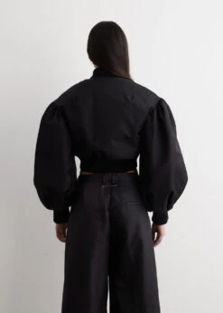 Simone Rocha Cropped Bomber Zip-Up Jacket -Style Haven Shop womens incu 372 3412b67a f462 4c25 8424 7e514c6c51cd