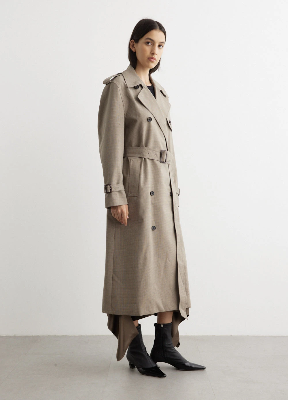 Toteme Houndstooth Trench Coat 5 Toteme Houndstooth Trench Coat - Image 5