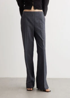 Ganni Stretch Stripe Mid Waist Pants -Style Haven Shop womens incu 384 8c715438 0646 49e6 a3b1 06f46f8f5eff