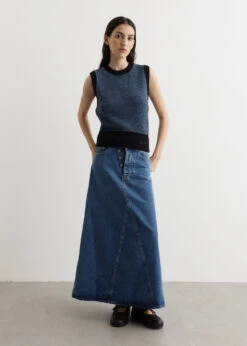 Ganni Graphic 2-Tone Vest -Style Haven Shop womens incu 391 12ee274c 28bb 45ef a669 cde2d3f75b80