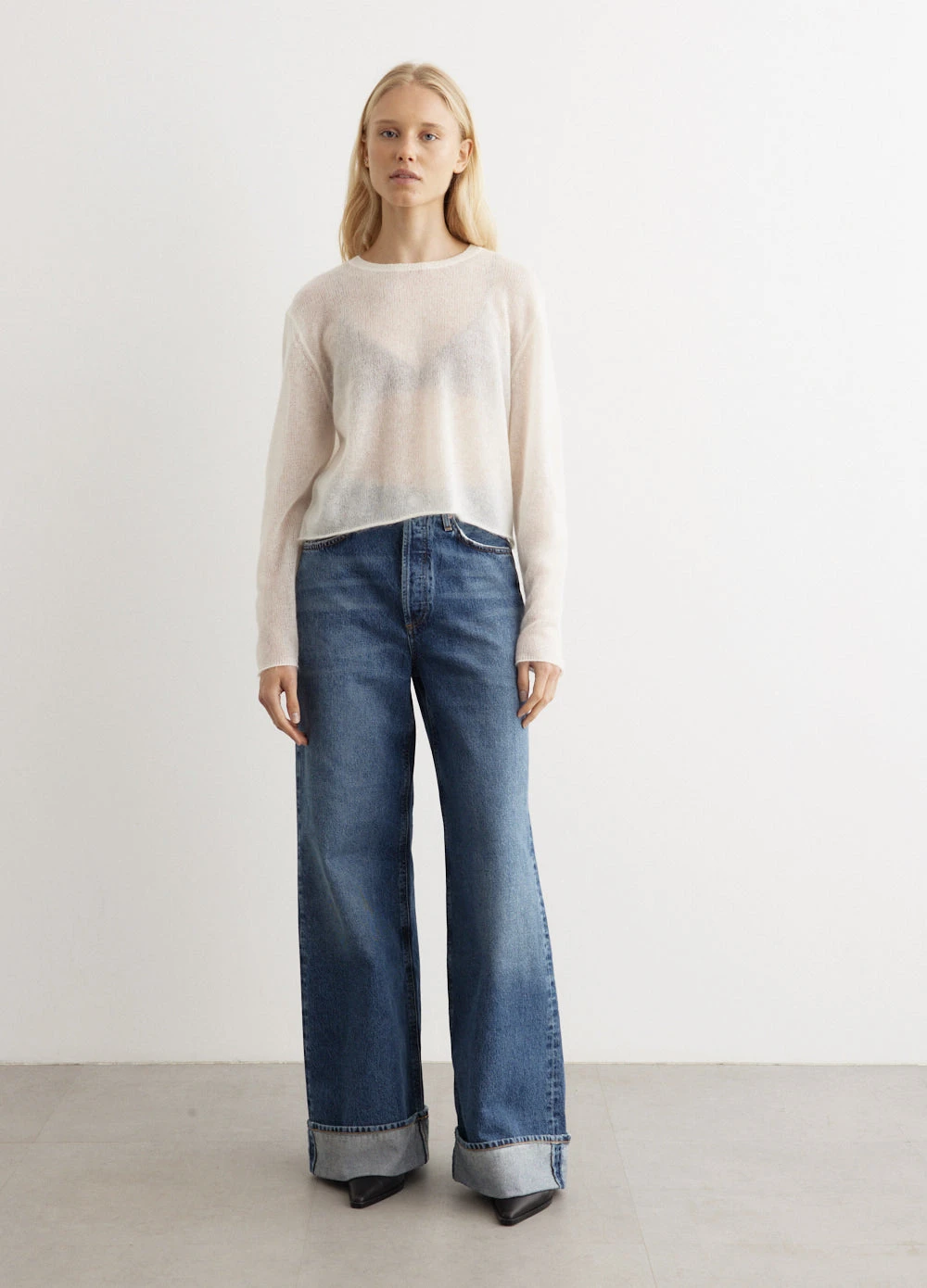 Superfine Mohair Cropped Knit 2 Superfine Mohair Cropped Knit - Image 2