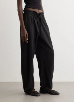 Ganni Drapey Melange Elasticated Waist Pants -Style Haven Shop womens incu 394 7007e022 a589 41d3 b67e c3071542a477