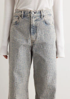 Acne Studios 2022 Monogram Jeans 32" -Style Haven Shop womens incu 396 912748a0 7c8e 458d 8efd da32a674a736