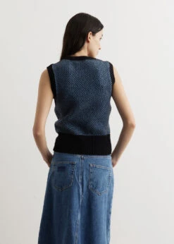 Ganni Graphic 2-Tone Vest -Style Haven Shop womens incu 399 80564768 f273 4cc5 bc91 182a9fbdecf4