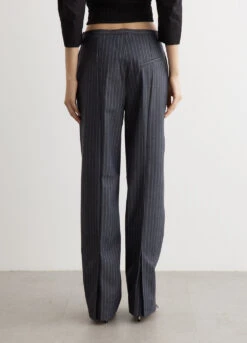 Ganni Stretch Stripe Mid Waist Pants -Style Haven Shop womens incu 407 03d05b14 2b53 496b a438 443f67435b88