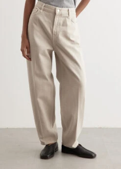 Toteme Wide Tapered Leg Denim Jeans