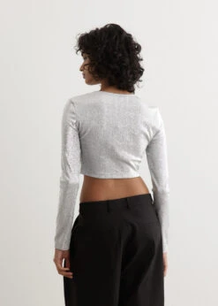 Metallic Logo Crop T-Shirt -Style Haven Shop womens incu 412 c13742f2 9728 4e90 af48 dcc24d38616b