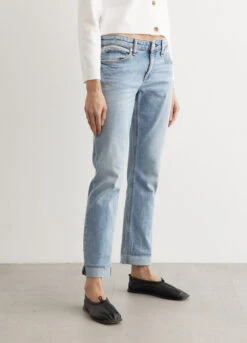 Rag & Bone Dre Low-Rise Slim Boyfriend Jeans -Style Haven Shop womens incu 418