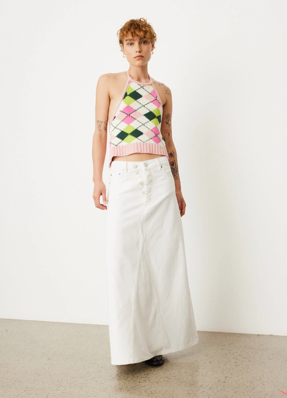 Ganni Graphic Halterneck Top 3 Ganni Graphic Halterneck Top - Image 3