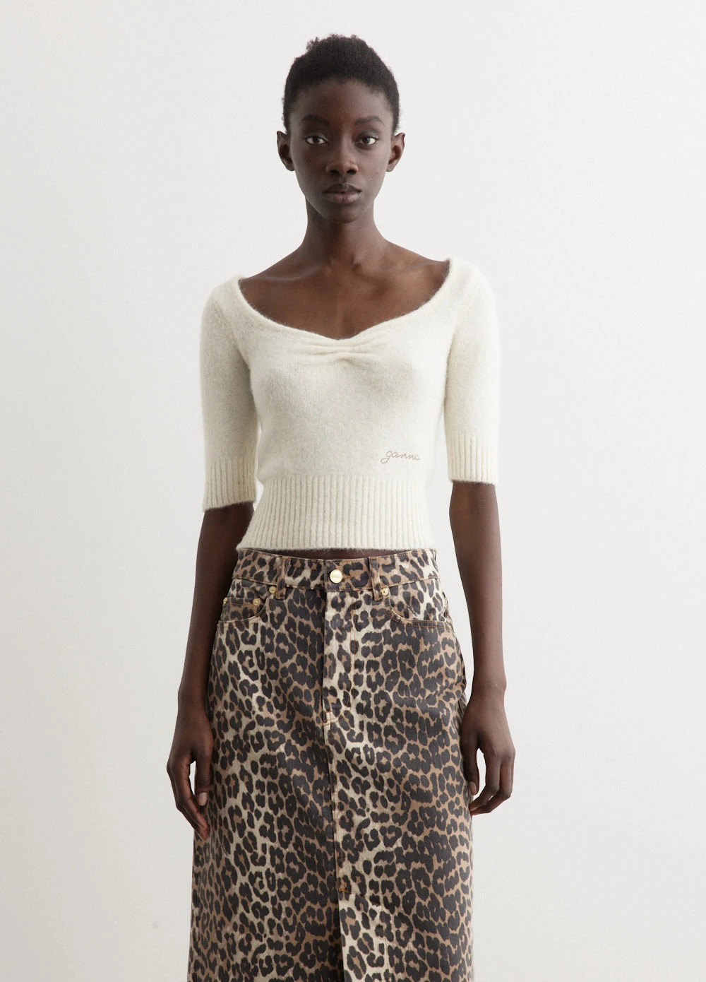 Ganni Brushed Alpaca Top 3 Ganni Brushed Alpaca Top - Image 3