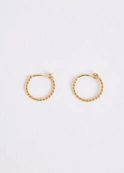 Anni Lu Twisted Hoop Earrings