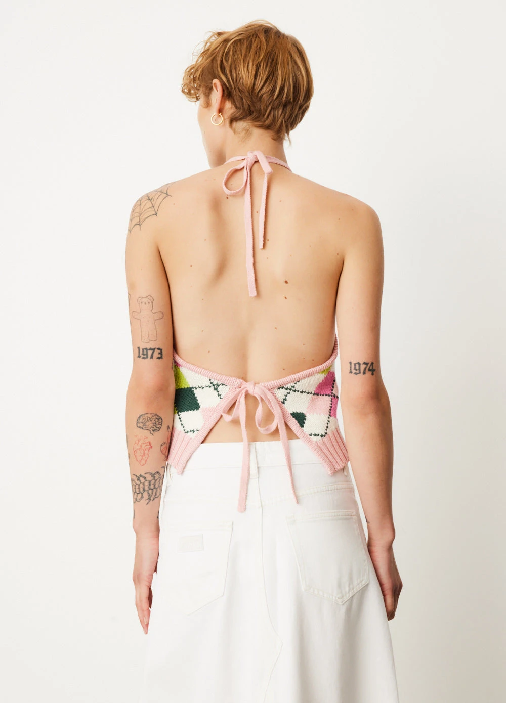 Ganni Graphic Halterneck Top 4 Ganni Graphic Halterneck Top - Image 4