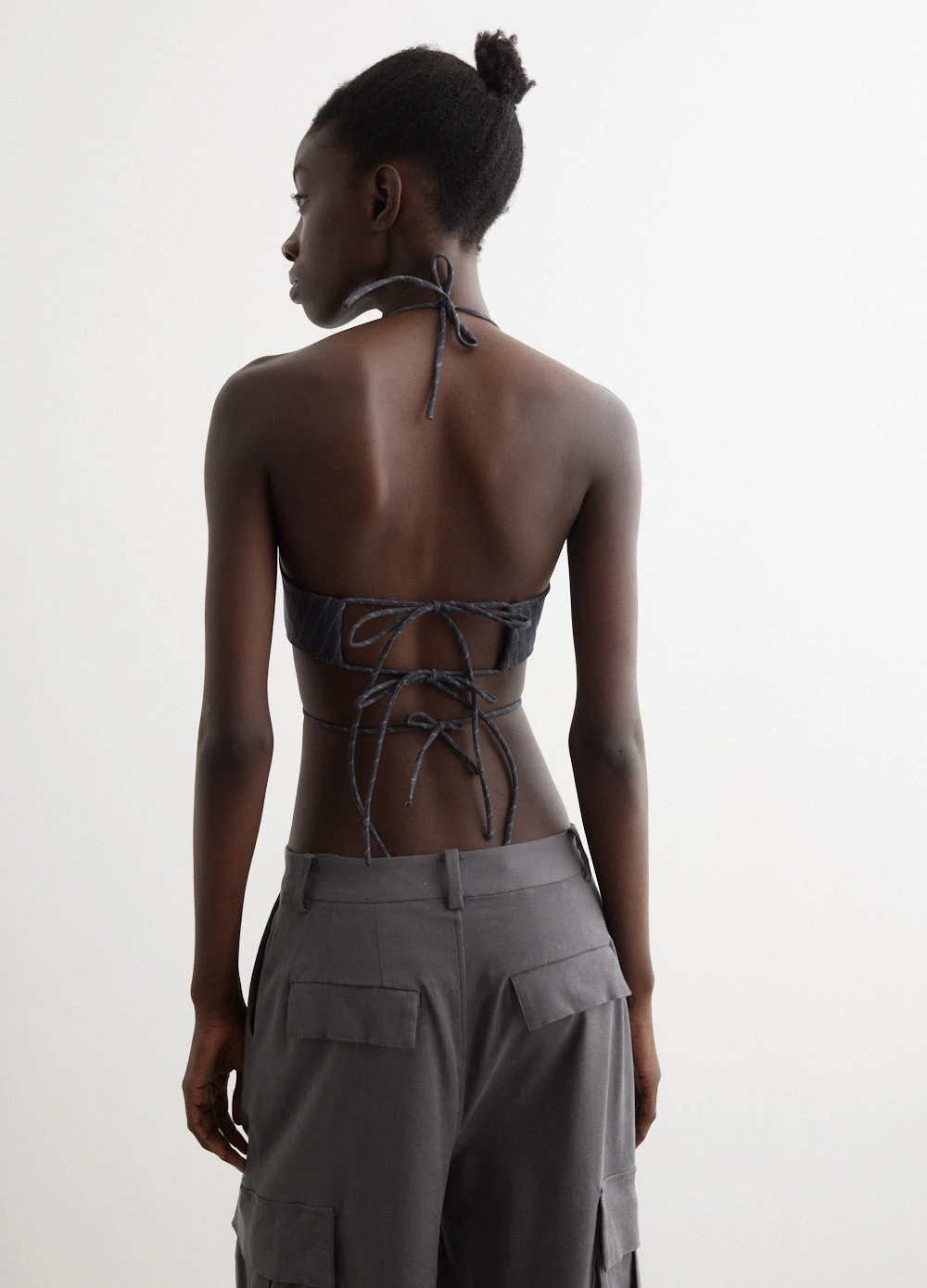 Ganni Stretch Stripe String Top 2 Ganni Stretch Stripe String Top - Image 2