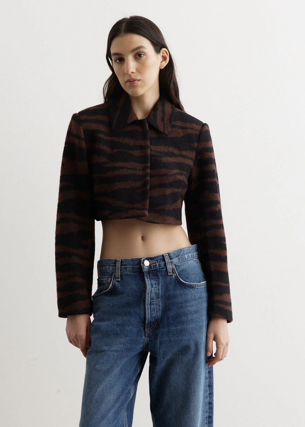 Ganni Wool Jacquard Cropped Jacket 3 Ganni Wool Jacquard Cropped Jacket - Image 3