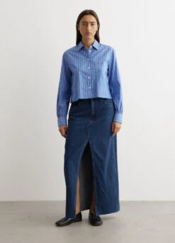 Rag & Bone Maxine Stripe Cropped Shirt