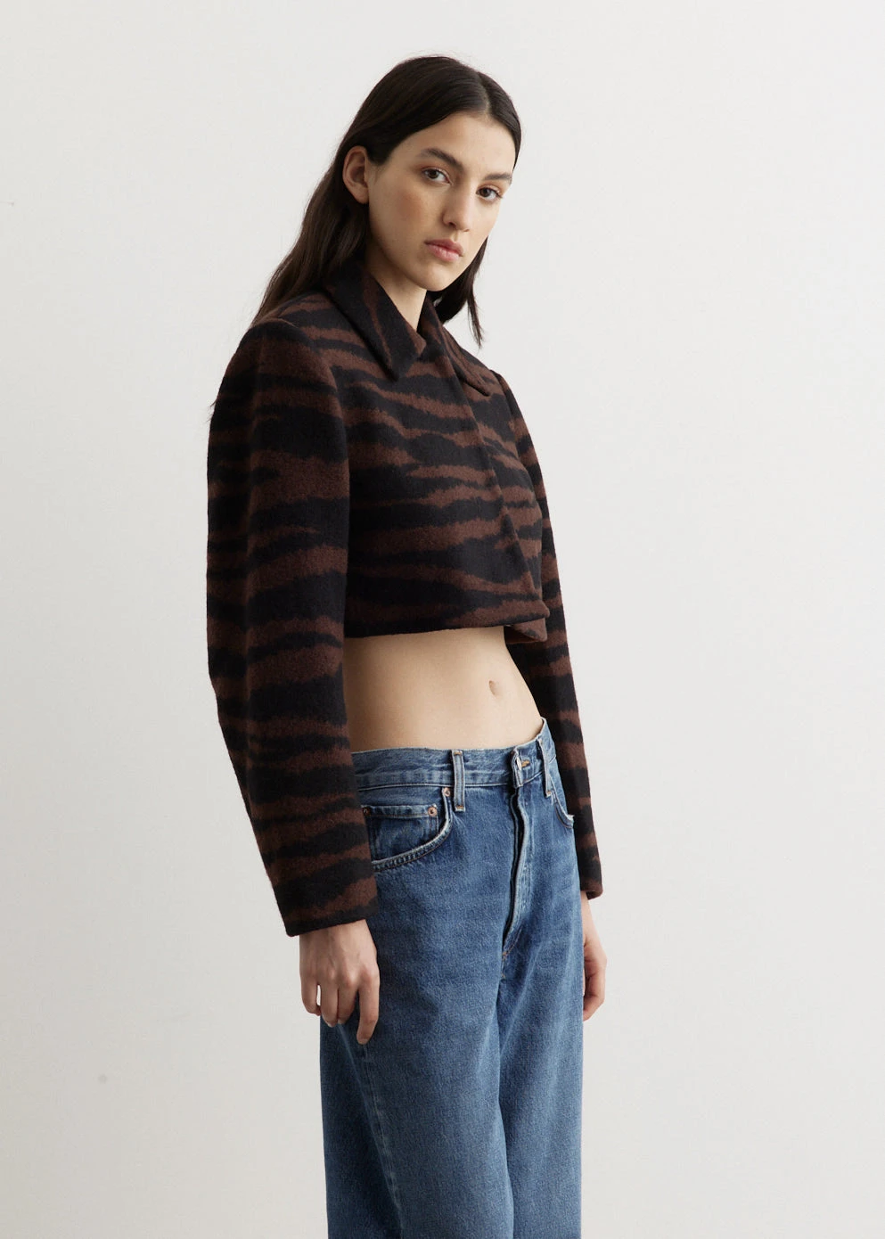 Ganni Wool Jacquard Cropped Jacket 4 Ganni Wool Jacquard Cropped Jacket - Image 4