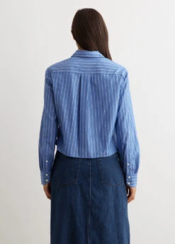 Rag & Bone Maxine Stripe Cropped Shirt -Style Haven Shop womens incu 473 4a2dcead 2503 457f 9bdc a0dbe0617e9b