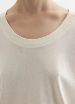 Lemaire Rib T-Shirt -Style Haven Shop womens incu 488 4cde56be 5e0c 41af a58a 6d99e0092001