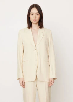 Toteme Tailored Herringbone Suit Jacket