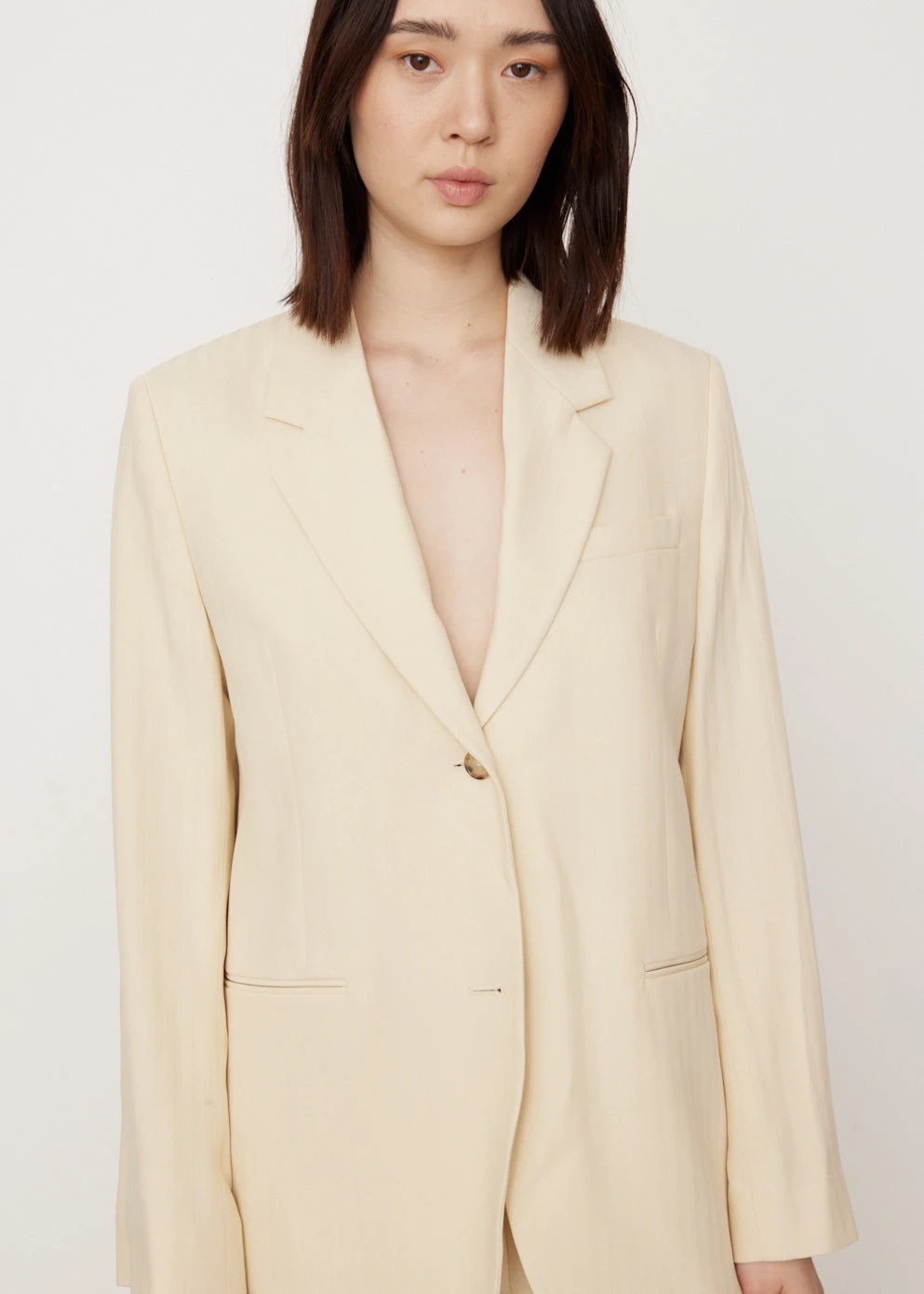 Toteme Tailored Herringbone Suit Jacket 2 Toteme Tailored Herringbone Suit Jacket - Image 2
