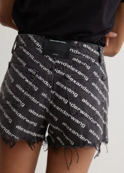 ALEXANDER WANG Bite Shorts With Logo Print -Style Haven Shop womens incu 497 efcfb90a 4fb3 44af 85f0 f7084413ba4b