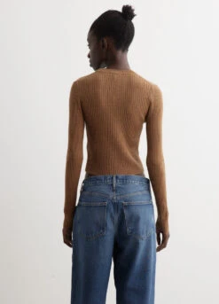 Ganni Mini Ribbed Merino Cardigan -Style Haven Shop womens incu 500 6a3e785c f579 4122 886c 71784638c27a