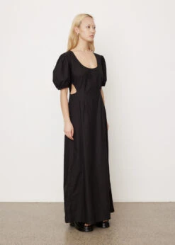 Ganni Cotton Poplin Cutout Dress -Style Haven Shop womens incu 509 26da3c3b 8ef6 410d 821f 4c315e1e4b7a