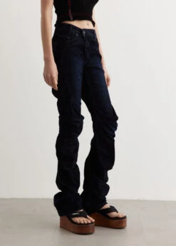 Drape Velvet Denim Pants -Style Haven Shop womens incu 511 945f04ab 53b0 49c9 8cda d4079228e207