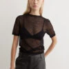 Acne Studios Kemon Seamless Sheer Knit T-Shirt