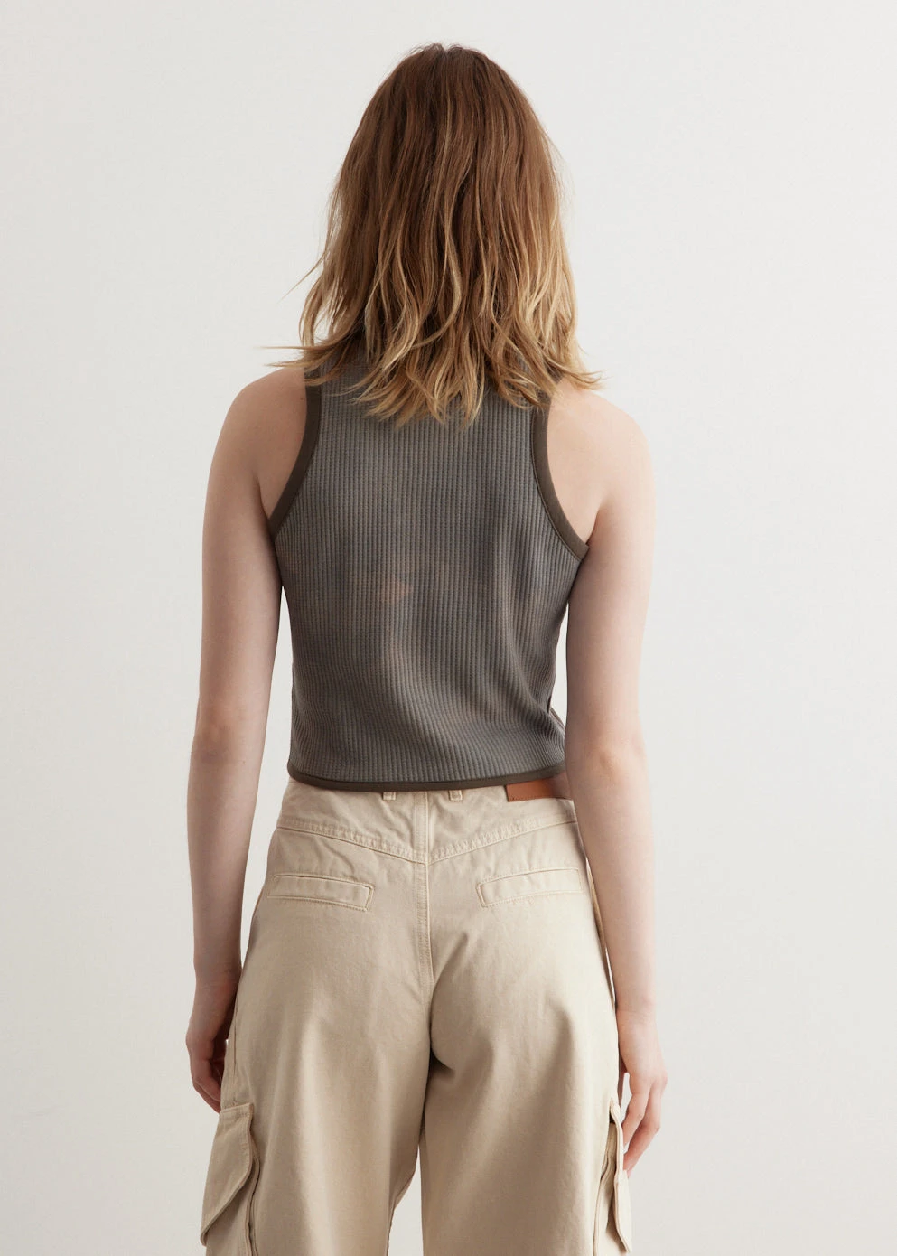 Camouflage Hand-Braided Waffle Tank Top 4 Camouflage Hand-Braided Waffle Tank Top - Image 4