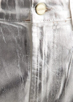 Ganni Foil Denim Stary Bright White -Style Haven Shop womens incu 548 f0b778d0 ff2f 42fb 9327 54c8bde8cb6e