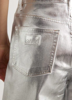 Ganni Foil Denim Stary Bright White -Style Haven Shop womens incu 549 d648634c a279 4c65 99ae 6c63f78173c2