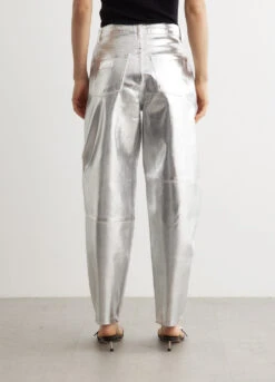 Ganni Foil Denim Stary Bright White -Style Haven Shop womens incu 552 1816c372 f844 4951 9e2f 7cba8b365272