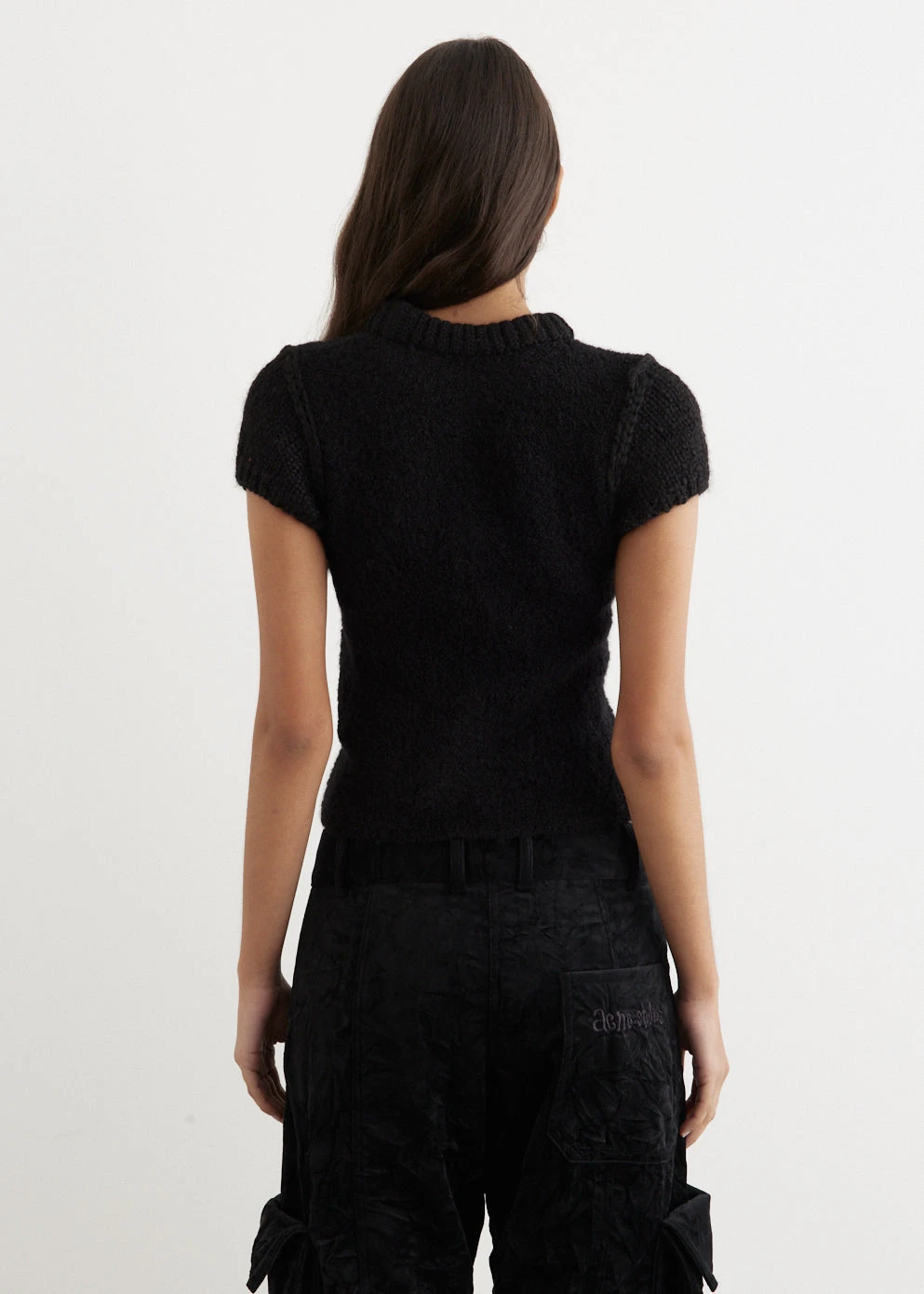 Fluffy Cap Sleeve Knit Top 5 Fluffy Cap Sleeve Knit Top - Image 5